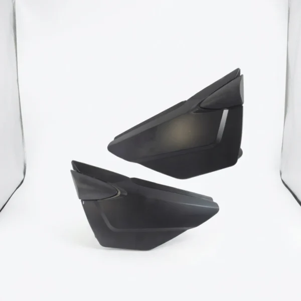 Juego De Tapas Laterales Para AKT NKD Genérica Negro Mate