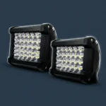 Par Exploradoras Cuadradas 24 Led 12000 Lúmenes Para Moto