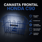 Canasta Parrilla Frontal Honda C90 Azul