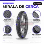 Llanta nayasa 100/90-17 - Llanta Nayasa Basilisk 100/90-17 61P TL sin cámara para moto - características