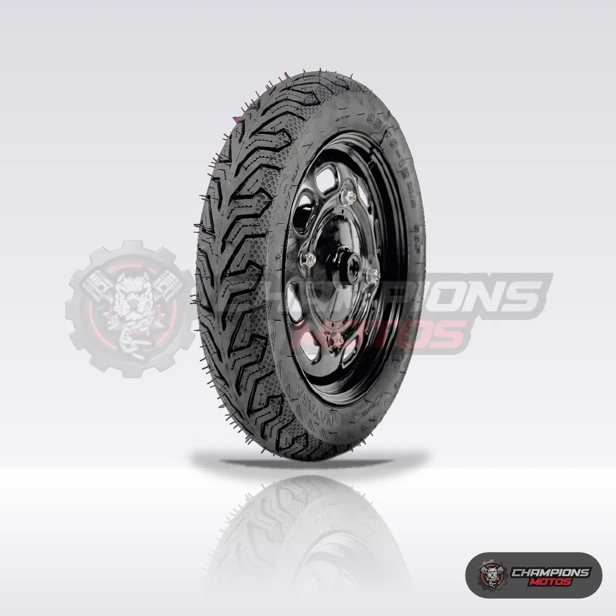 Llanta Nayasa Raven 110/70-13 48P Tubeless para Scooter - foto con fondo Llanta nayasa 110/70-13 - Llanta Nayasa Raven 110/70-13 48P Tubeless para Scooter - foto con fondo