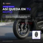 Llanta nayasa 110/70-13 - Llanta Nayasa Raven 110/70-13 48P Tubeless para Scooter - instalado en la moto