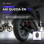 Llanta nayasa 130/70-12 - Llanta Nayasa Raven 130/70-12 62J Tubeless Scooter Rin 12 - instalado en la moto