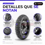 Llanta nayasa 130/70-13 - Llanta Nayasa Raven 130/70-13 63J tubeless para scooter - características
