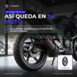 Llanta nayasa 140/70-17 - Llanta Nayasa Viper 140/70-17 66P Tubeless para moto - instalado en la moto