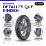 Llanta Nayasa 2.50-17 Basilisk 43L Tubeless Rin 17 - características
