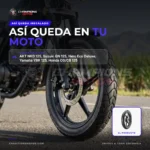 Llanta Nayasa 2.75-18 Snake TT para Moto Rin 18 - instalado en la moto