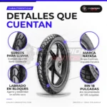 Llanta Nayasa 2.75-18 Snake TT para Moto Rin 18 - características