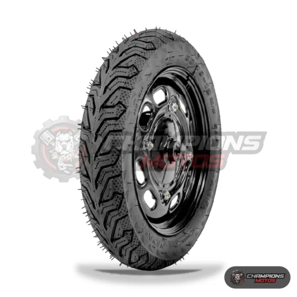 Llanta nayasa 3.50-10 - Llanta Nayasa Raven 3.50-10 Tubeless para Scooter Rin 10 - fondo blanco