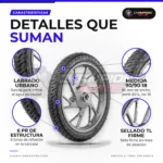 Llanta Nayasa 90/90-18 - Llanta Nayasa Basilisk 90/90-18 57L Tubeless Sellomatic - características