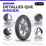 Llanta Nayasa Basilisk 100/90-17 61P TL sin cámara para moto - características