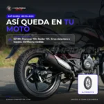Llanta Nayasa Basilisk 100/90-17 61P TL sin cámara para moto - instalado en la moto