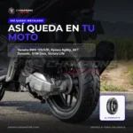 Llanta Nayasa Komodo 130/70-12 62J Tubeless para Scooter - instalado en la moto